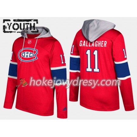 Montreal Canadiens Brendan Gallagher 11 N001 Pullover Mikiny Hooded - Dětské 